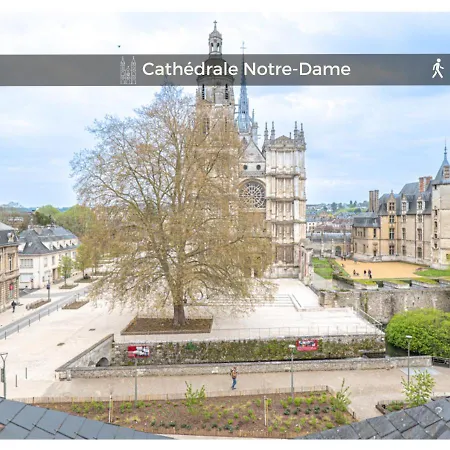 Le Cocon De La Cathedrale - Hypercentre - Jungle Chic - Vue Sur L'iton Et Cathedrale Апартаменты Эврё